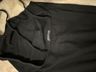 Vestido largo negro tirantes