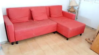 Sofá modular rojo