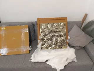 Quadro Decorazione Parete Oro Metallo