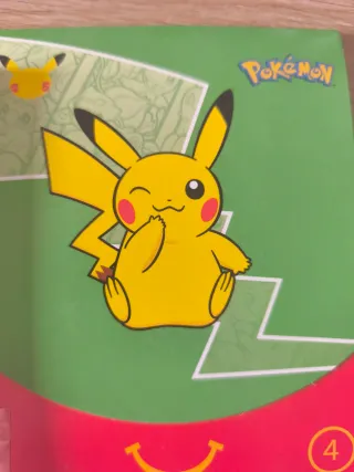 Pack Cartas Pokémon Happy Meal y general mills