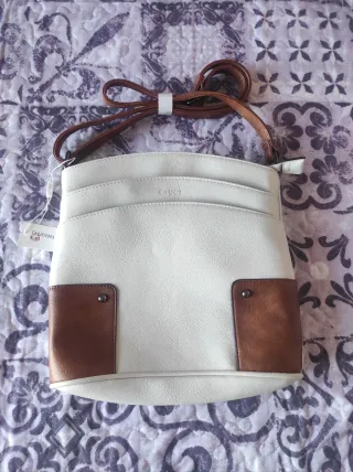 Bolso Cluci Blanco y Marrón