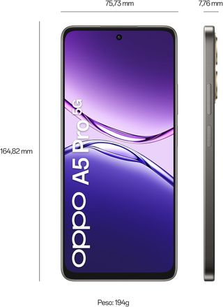Telefono OPPO A5 Pro 5G Nero 256 GB