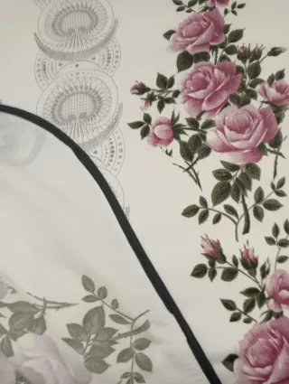 Colcha antigua floral