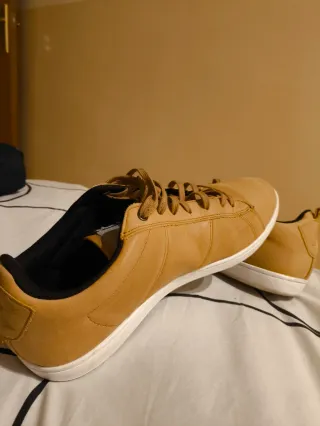 Zapatillas Le Coq Sportif Marrones y Blancas