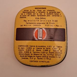 Caja metálica vintage Pastillas Dispak F-2