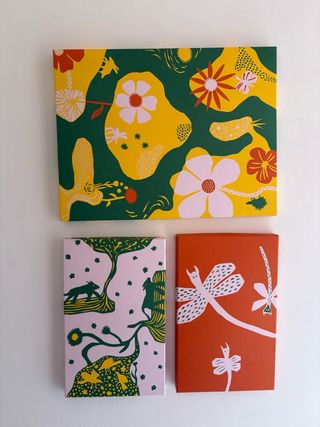 Set di tre quadri decorativi astratti moderni