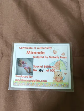 Muñeca Reborn Miranda Edición Limitada