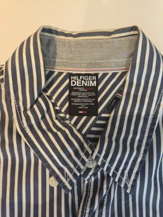 Camisa Tommy Hilfiger Rayas Azul/Blanco