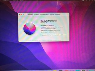 MacBook Air 13,3 Plata