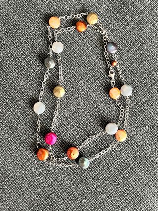 Collar de Plata con Perla Natural Cultivada