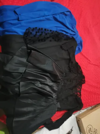 Lote 3 vestidos negro y azul