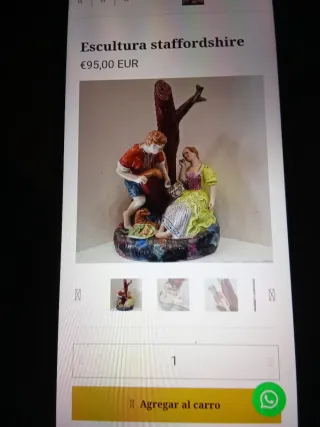 Figura cerámica Staffordshire