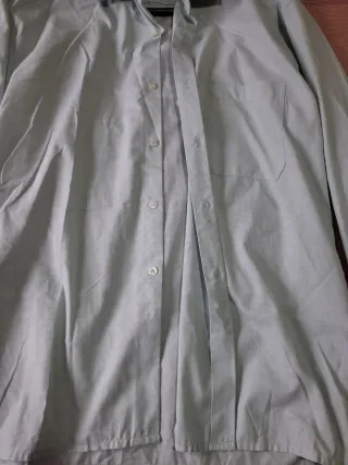 Camisa hombre talla 44 gris perla