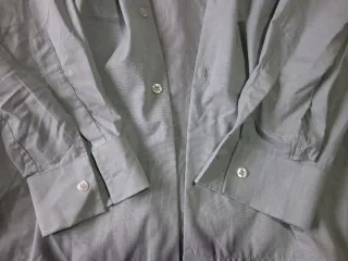 Camisa hombre talla 44 gris perla