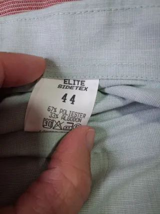 Camisa hombre talla 44 gris perla