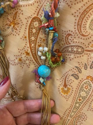 Collar Turco Turquesa y Piedras Semipreciosas