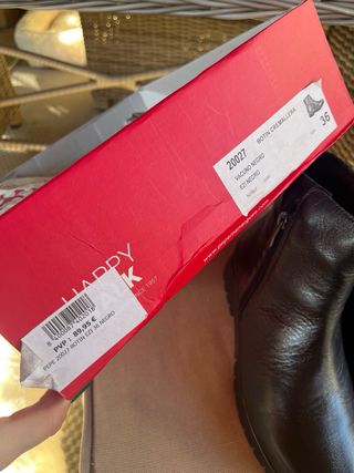 Botín Piel Negro Pepe Menargues Talla 36