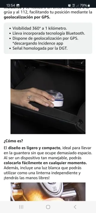 Baliza DGT Help Flash Smart Bluetooth