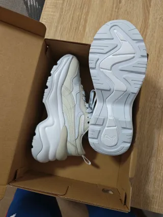 Sneakers Puma Beige/Bianco Taglia 37.5 Nuove