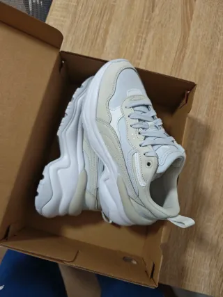 Sneakers Puma Beige/Bianco Taglia 37.5 Nuove