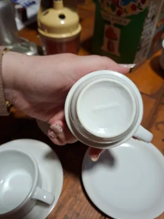Juego de 3 tazas minimalistas de porcelana