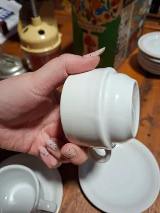 Juego de 3 tazas minimalistas de porcelana
