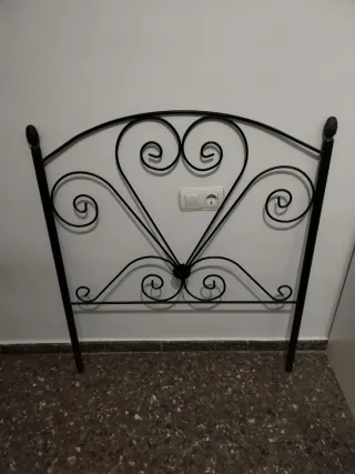 Cabezal cama metálico 90 cm