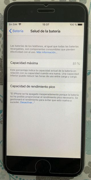 iPhone 6 Space Gray 32GB con caja