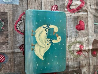 Set 3 Cajas Metal Decoradas Patos