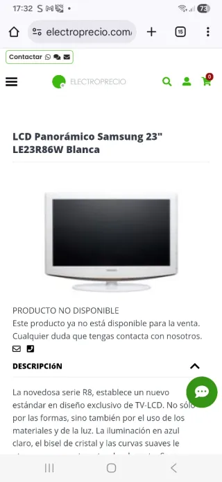 Samsung TV 23 no Smart TV
