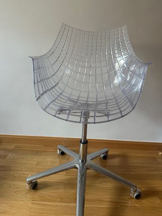 Silla de escritorio metacrilato transparente