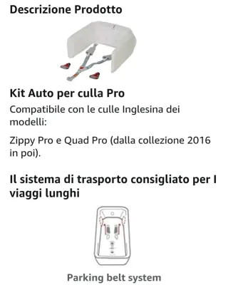 Kit Auto Inglesina Carry cot 3P