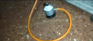 Estufa de gas Nevercold negra