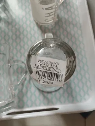 6 Tazas de Vidrio Nuevas