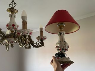 Lámpara de techo vintage floral