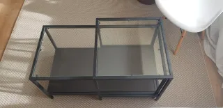 Mesa nido IKEA VITTSJÖ negro-marrón/vidrio
