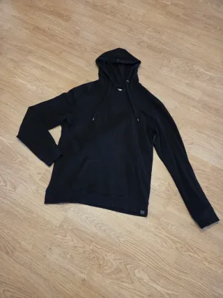 Sudadera original Six Valves con capucha negra L