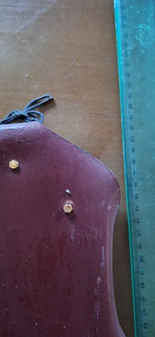 Cornice in cuoio ricurvo vintage