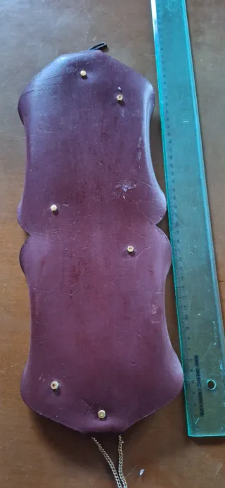 Cornice in cuoio ricurvo vintage