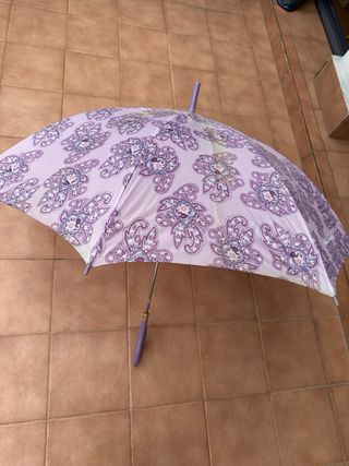 Paraguas Gloria Vanderbilt Lila Antiguo