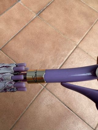 Paraguas Gloria Vanderbilt Lila Antiguo