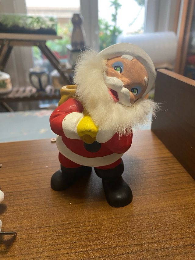 Figura Santa Claus Vintage Adorno Navidad