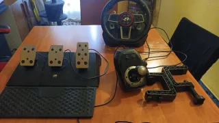 Volante simulador de carreras