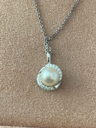 Colgante Mi dulce perla con circonitas