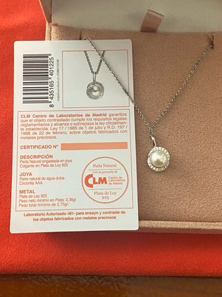 Colgante Mi dulce perla con circonitas