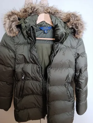 Abrigo Plumas Niña Polo Ralph Lauren Verde