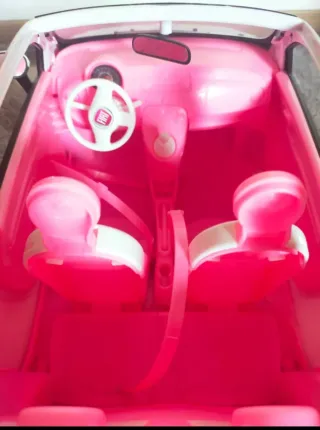 Coche Barbie Blanco y Rosa