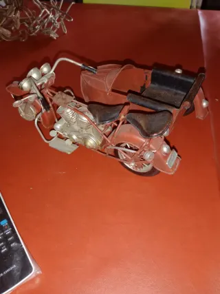 Decorazione moto con sidecar vintage