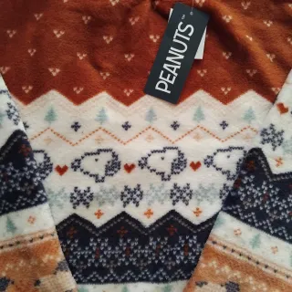 Pijama Polar Mujer Peanuts Talla S Nuevo