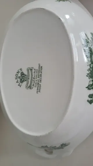 Fuentes de porcelana inglesa Mason's